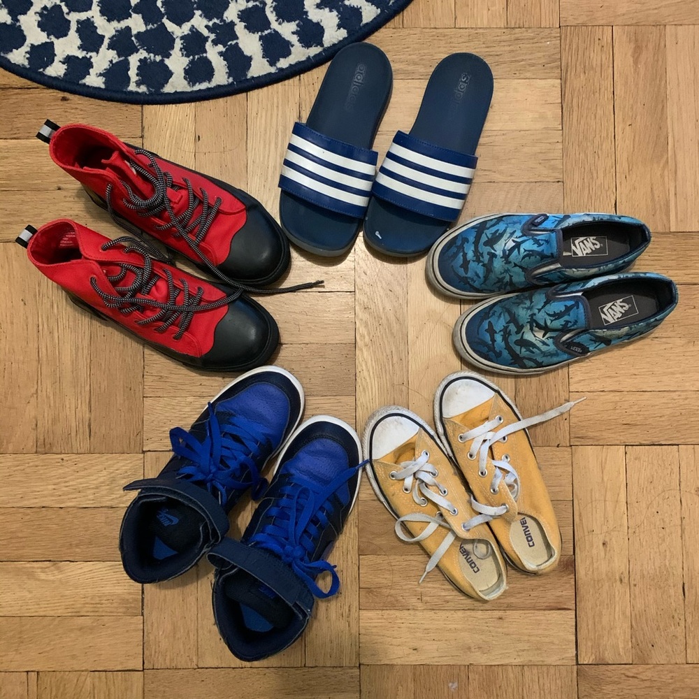 Boys Sneakers Nike Converse Hunter Vans Adidas LOT